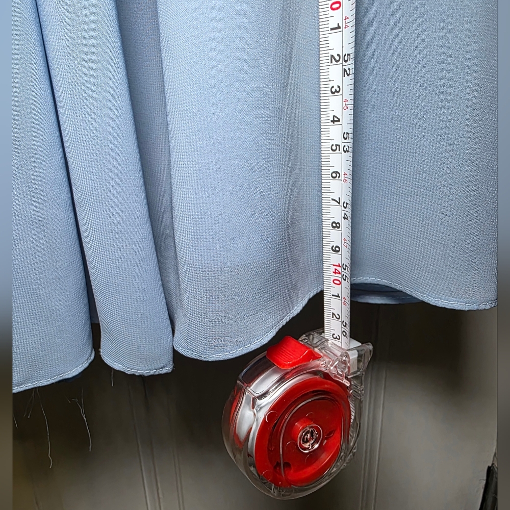 Chiffon Bridesmaid Dress-Infinite By Wed2Be- Light Blue Haven- Size 10 - Picture 12 of 12